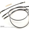 Fir Front Brake Hose SILVER/BLK KIT/3, Yamaha YFZ350 Banshee 1990-2006