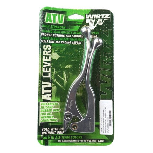Wirtz Green Grip Lever Set Kawasaki KSF250 1996-2002, KXT250 1984-1987