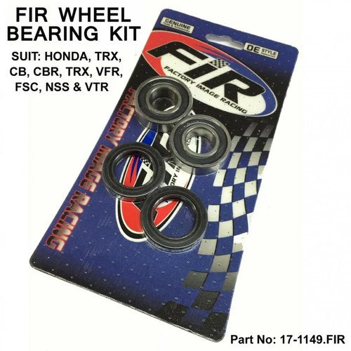 Front Wheel Bearing & Seal Kit Honda TRX200 90-97, TRX250 Recon 97-12