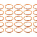 M16 Copper Washer Pk25, Size ID16 x OD20 x W1.50mm