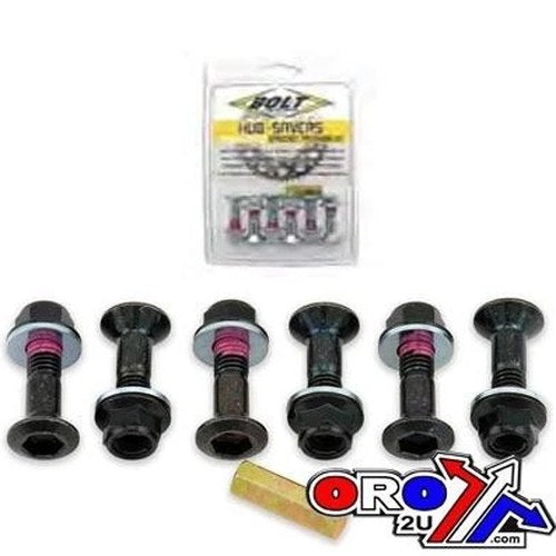 Bolt, Black Sprocket Bolt Set M8x25
