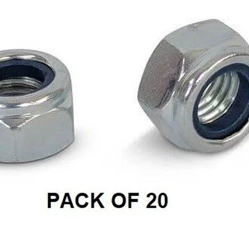 M10 X 1.50mm Nylock Nuts PK/20