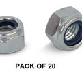 M10 X 1.50mm Nylock Nuts PK/20