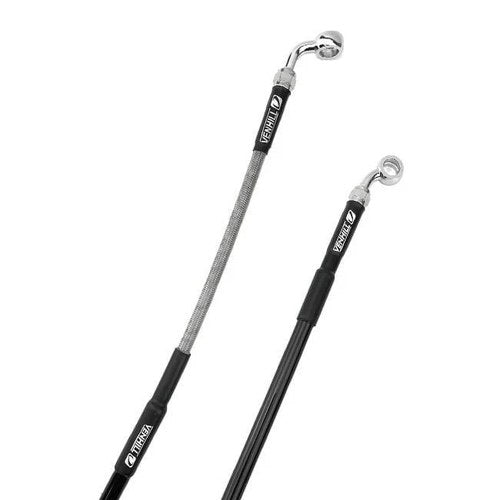 Venhill Rear Brake Hose SILVER/BLK, Yamaha WR450F 2012-2016