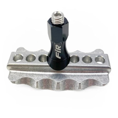 Heavy Duty Silver CNC Alloy Tyre Rim Lock 1.60/1.40