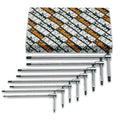 Beta Tools Set of 8 T-Handle Wrenches with Three Hexagon Male Ends 2-6mm