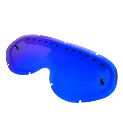 Hybrid Tear Off Mirror Blue Lens Vented, Anti Fog, Anti Scratch