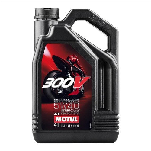 Motul 300V FL Road Racing 5W40 4 Litre, 100% Synthetic