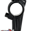 Black Aluminium 7/8 Mirror Bracket, 10mm R/H Thread