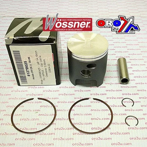 Wossner 54mm Piston Kit Honda CR125 1985-1986