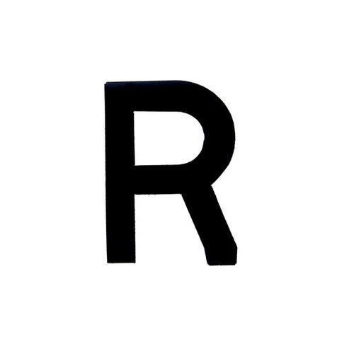 Number Plate Digits Big R Each
