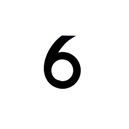 Number Plate Digits 6 Each