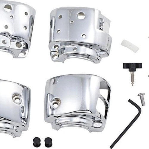 Kuryakyn Switch Housing Set Chrome #7808 Harley Davidson