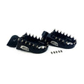CNC Black Alloy Footpegs Yamaha YZ65 18-24, YZ85 03-24, YZ125 15-25, YZ250 10-25
