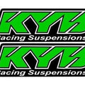 Kyb Green Fork Sticker 1 Pair Reflective Decal