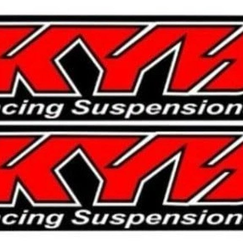Kyb Red Fork Sticker 1 Pair Reflective Decal