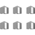 Ciro Rocker Box Caps Chrome #70007 Harley Davidson Twin Cam