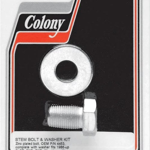 Colony Fork Stem Bolt/Washer Kit Zinc-plated #9976-2 Harley Davidson