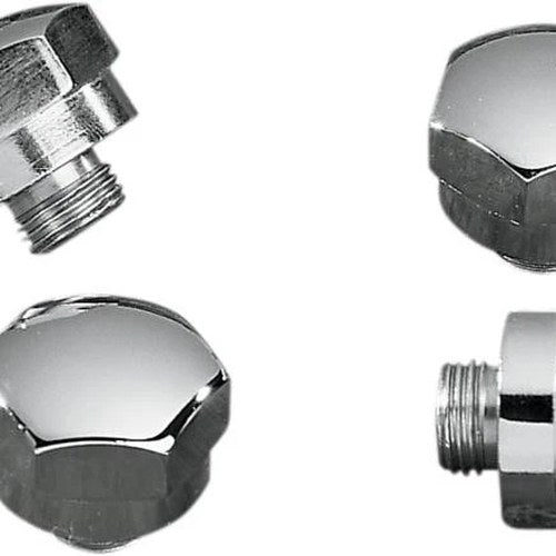Colony Rocker Shaft End Plug 1/2"-20 Chrome 4-Pack #7142-4 Harley Davidson