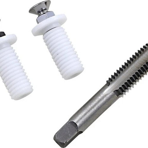 Moose Bar End Handguard Mount With Tap 7/8" White