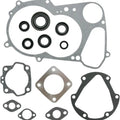 Moose Complete Engine Gasket Kit w/ Oil Seals fits Suzuki/Kawasaki JR50/KDX50