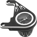 Arlen Ness Deep Cut Oil Pressure Gauge Kit Black #15-668 Harley Davidson