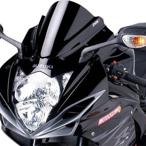 Puig 3mm Z Racing Windscreen Black #5605N for Suzuki GSX-R600/GSX-R750 2011-2026