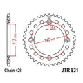 JT Steel Rear Sprocket 428 46T for Yamaha YZ80 1984,1986-1992