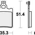 Sbs Brake Pads Rear For Cagiva 80 Cocis 1991