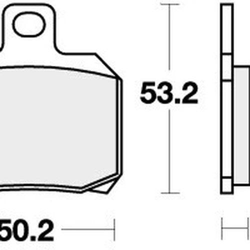Sbs Brake Pads Rear For Laverda Tts 800 1999