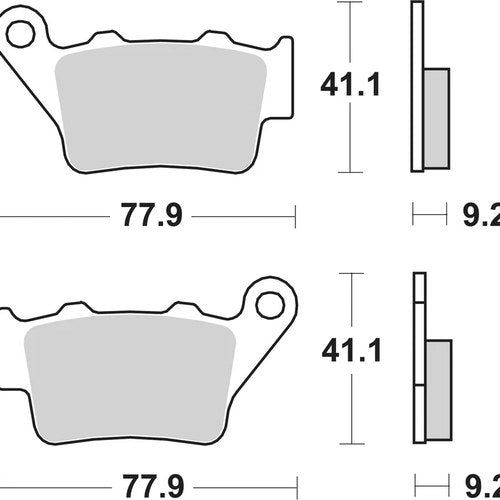 Sbs Brake Pads Rear For BMW 125 C1 2000 - 2003