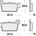 Sbs Brake Pads Rear For Zero DS 0 ZF11.4 2013