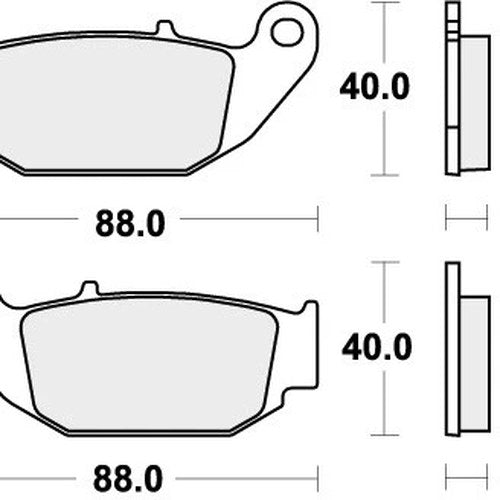 Sbs Brake Pads Rear For CF Moto 450 CL - C 2024