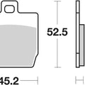 Sbs Brake Pads Rear For Mbk 50 Nitro 1997 - 2010