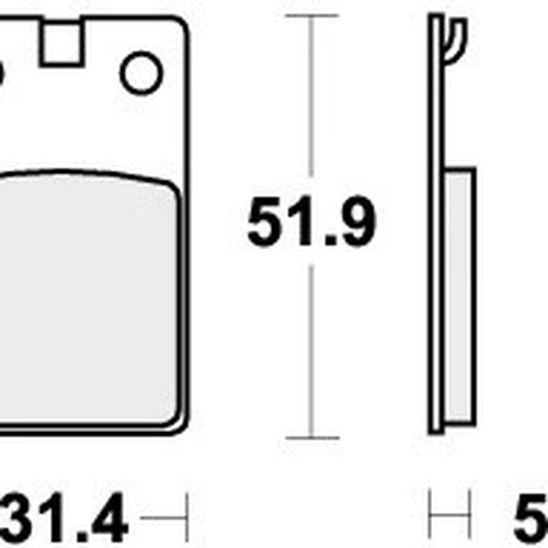 Sbs Brake Pads Front For Jcm 325 Week - End 1989