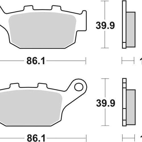Sbs Brake Pads Rear For Zontes 310 M 2021 - 2022