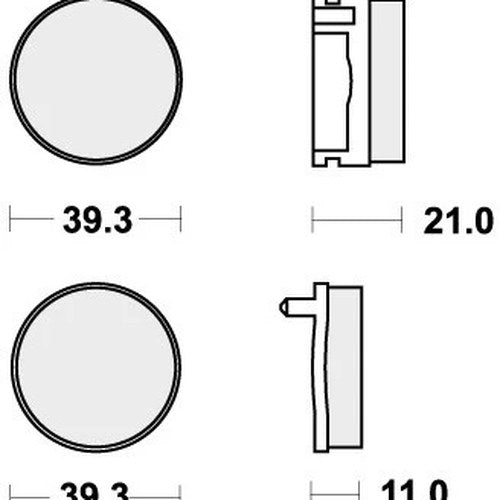 Sbs Brake Pads Front For Honda CG 110 1977 - 1979