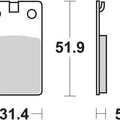 Sbs Brake Pads Front For Gilera 50 503 1991 - 1994