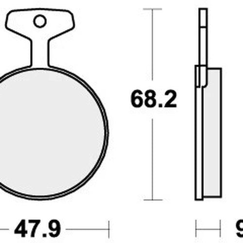 Sbs Brake Pads Front For Yamaha RD 250 1973 - 1976