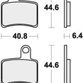 Sbs Brake Pads Rear For Beta 270 Rev 3 2005 - 2008