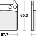 Sbs Brake Pads Rear For Honda CB 750 F1 1975 - 1976