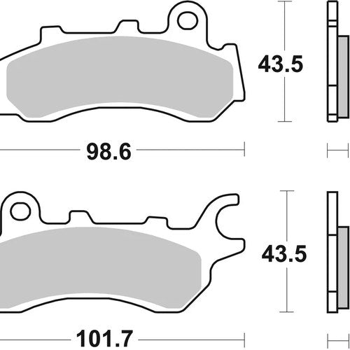 Sbs Brake Pads Front For Honda CB 125 F 2017 - 2021