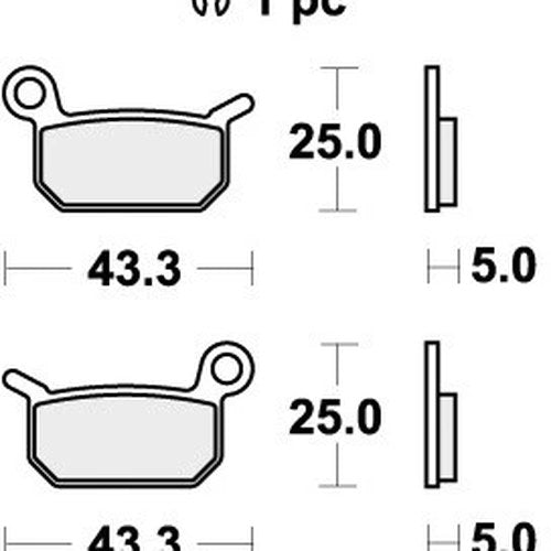 Sbs Brake Pads Front For KTM SX 50 Mini 2009 - 2023