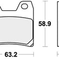 Sbs Brake Pads Rear For Yamaha Xjr 1300 2002 - 2018