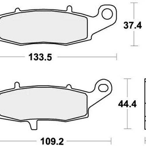 Sbs Brake Pads Front For Kawasaki W 800 2011 - 2016