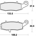 Sbs Brake Pads Rear For Suzuki M90 1500 2009 - 2018