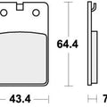 Sbs Brake Pads Front For Aprilia Etx 350 1987 - 1992