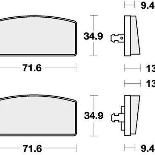 Sbs Brake Pads Front For BMW R100/7 1000 1978 - 1980
