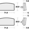 Sbs Brake Pads Front For BMW R100/7 1000 1978 - 1980