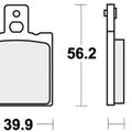 Sbs Brake Pads Rear For Honda Crm 125, R 1990 - 1998